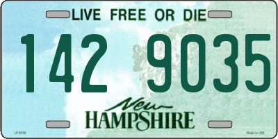 NH license plate 1429035