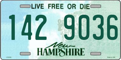 NH license plate 1429036