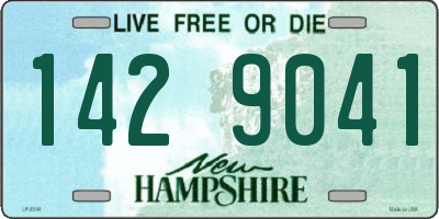 NH license plate 1429041