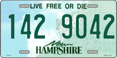 NH license plate 1429042