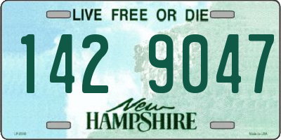 NH license plate 1429047