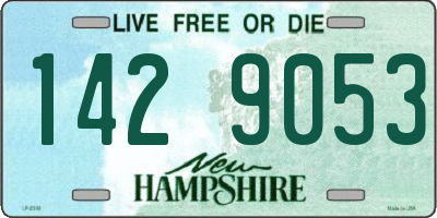 NH license plate 1429053