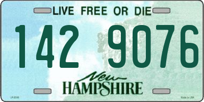 NH license plate 1429076