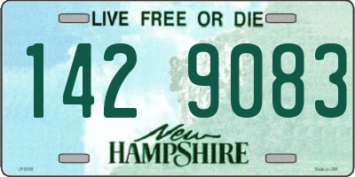 NH license plate 1429083