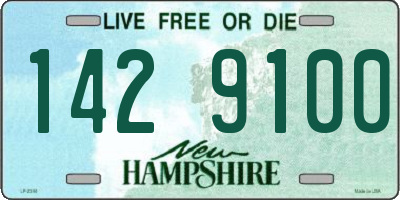 NH license plate 1429100