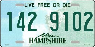 NH license plate 1429102