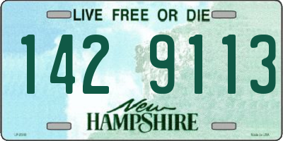 NH license plate 1429113