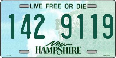 NH license plate 1429119