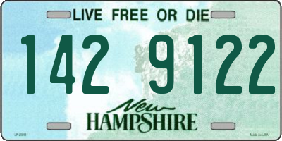 NH license plate 1429122