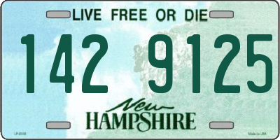 NH license plate 1429125