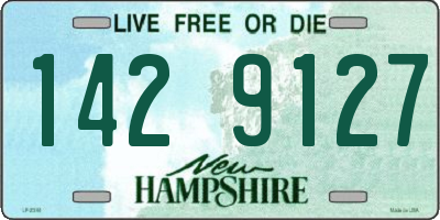 NH license plate 1429127