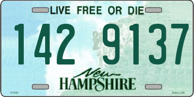 NH license plate 1429137