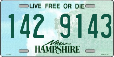 NH license plate 1429143