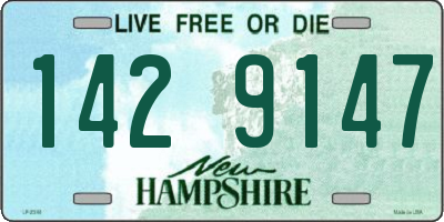 NH license plate 1429147