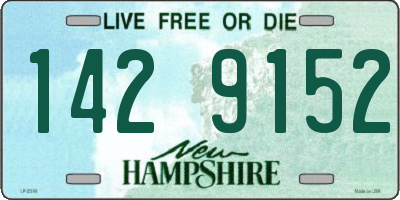 NH license plate 1429152