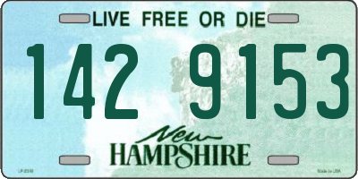 NH license plate 1429153