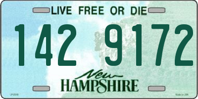 NH license plate 1429172