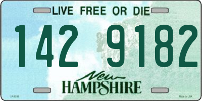 NH license plate 1429182