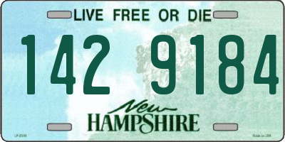 NH license plate 1429184