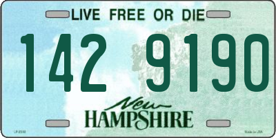 NH license plate 1429190