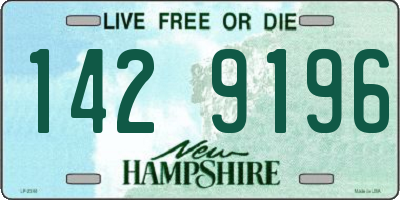 NH license plate 1429196
