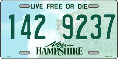 NH license plate 1429237