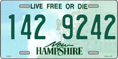 NH license plate 1429242