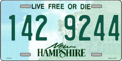 NH license plate 1429244
