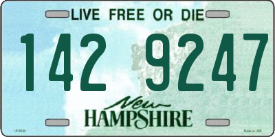 NH license plate 1429247