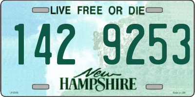 NH license plate 1429253