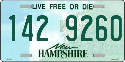 NH license plate 1429260
