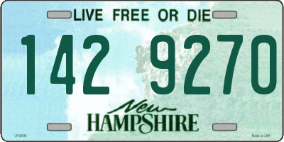 NH license plate 1429270