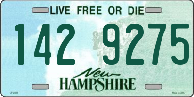 NH license plate 1429275