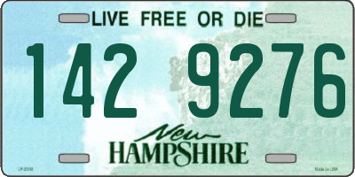 NH license plate 1429276