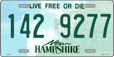 NH license plate 1429277