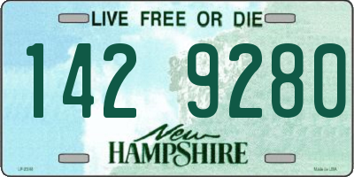 NH license plate 1429280