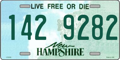 NH license plate 1429282