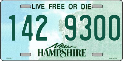 NH license plate 1429300