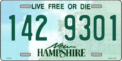 NH license plate 1429301