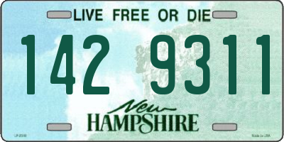 NH license plate 1429311