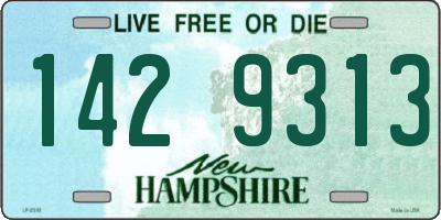 NH license plate 1429313