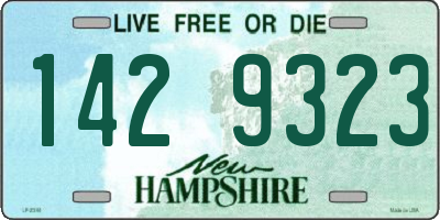 NH license plate 1429323
