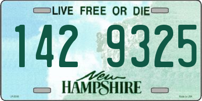 NH license plate 1429325