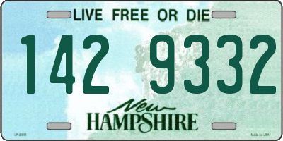 NH license plate 1429332