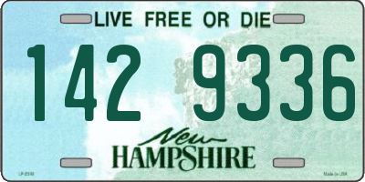 NH license plate 1429336