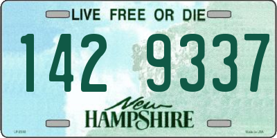 NH license plate 1429337