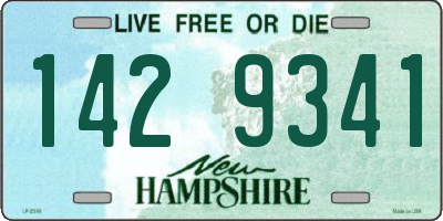 NH license plate 1429341