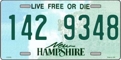 NH license plate 1429348