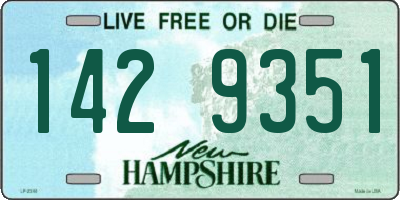 NH license plate 1429351