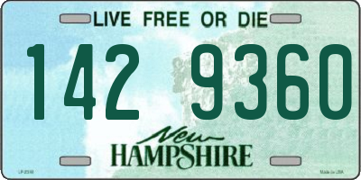 NH license plate 1429360